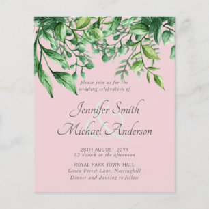 Orçamento de Convite para Casamento com Folha de 