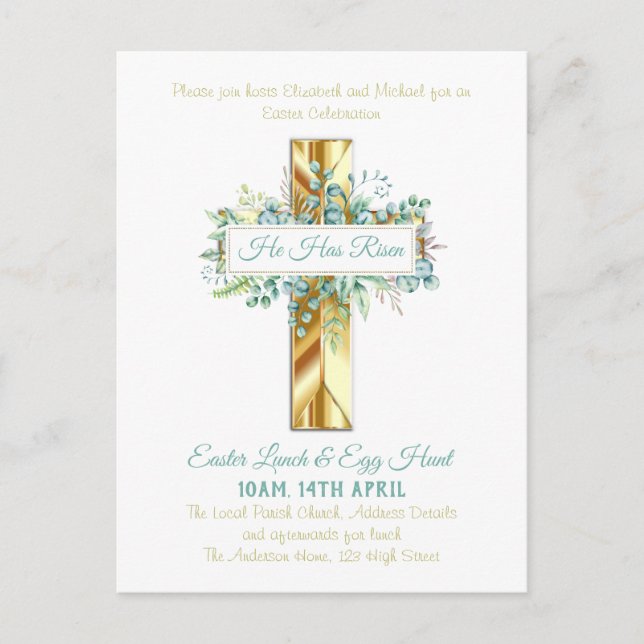 Orçamento de Convite para Páscoas Religiosa (Frente)