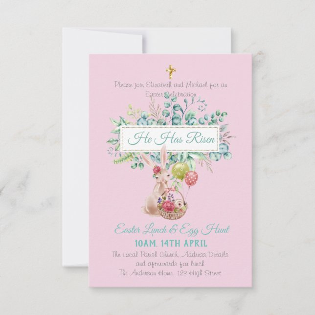 Orçamento de Convite para Páscoas Religiosa (Frente)