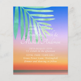 Orçamento de Convites para Casamento de Praia Sola