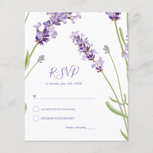 Orçamento de Flor de Lavanda para Casamento RSVP