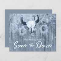 Orçamento de girassóis em azul poeirento rústico c