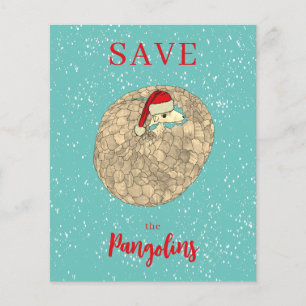 Orçamento de Natal Personalizado de Pangolim Fofo