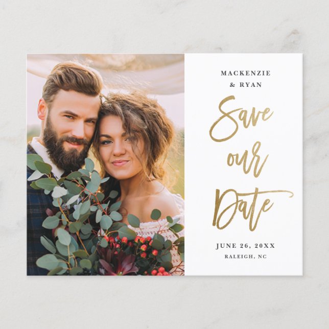 Orçamento de Script de Casamento Foto para Salvar  (Frente)