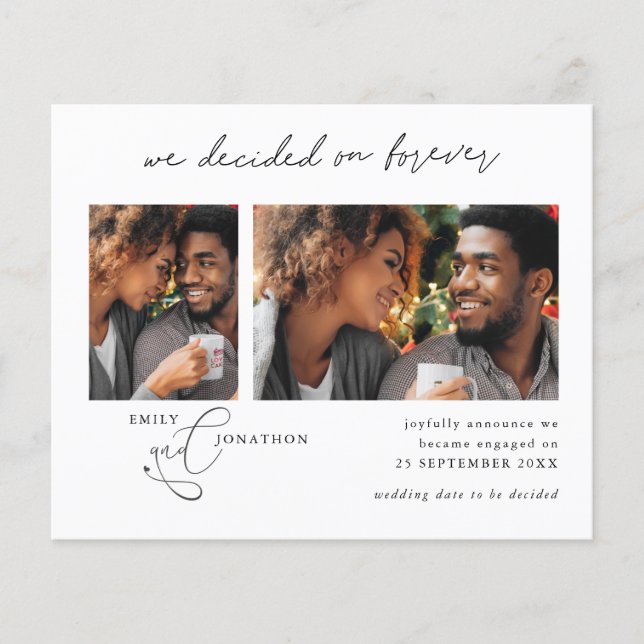 Orçamento Decidido no Noivado de Fotos para o Fore (Frente)