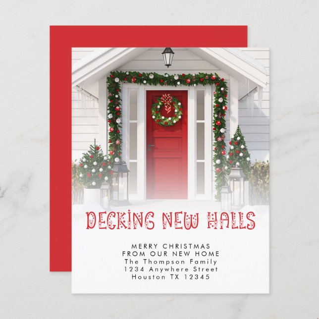 Orçamento Decomitando Novas Salas Foto Reindeer Na (Frente/Verso)