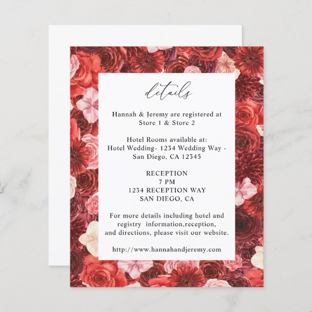 Orçamento Detalhes Florais Vermelhos - Branco 3 (Frente/Verso)