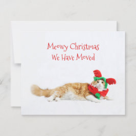 Orçamento divertido gato Natal mudança de endereço