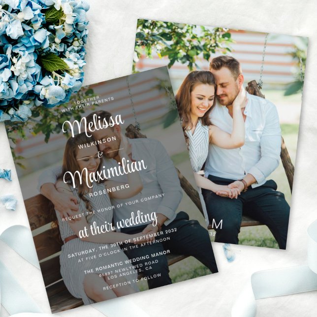 Orçamento do casamento de fotos negro e transparen (Criador carregado)