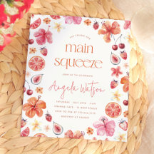 Orçamento do Chuveiro de Noiva Main Squeeze Citrus