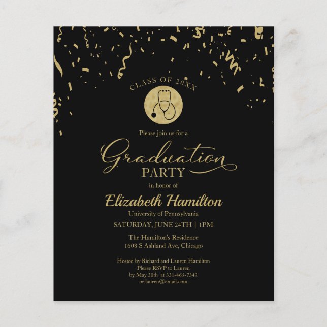 Orçamento do Convite da Festa de Graduação da Esco (Frente)