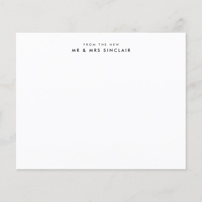 Orçamento do Novo Sr. e do Cartão de Nota de Casal (Frente)