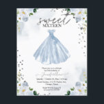 Orçamento Doce 16 Convite Azul Vestido Floral<br><div class="desc">Adorável, azul floral, doce dezesseis convites de festas de aniversários. Fácil de personalizar com seus detalhes. Entre em contato comigo via chat se tiver perguntas sobre o trabalho de arte ou precisar de personalização. Verifique se há mais itens na coleção. NOTA: para obter assistência sobre pedidos, envio, informações sobre produtos,...</div>