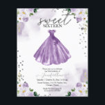 Orçamento Doce 16 Convite Púrpura Vestido Floral<br><div class="desc">Adorável, floral roxo, 16 convites de festas de aniversários doces. Fácil de personalizar com seus detalhes. Entre em contato comigo via chat se tiver perguntas sobre o trabalho de arte ou precisar de personalização. Verifique se há mais itens na coleção. NOTA: para obter assistência sobre pedidos, envio, informações sobre produtos,...</div>