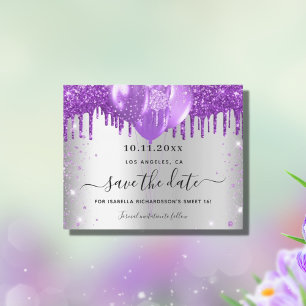 Orçamento Doce 16 roxo prateado exceto data