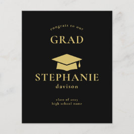 Orçamento Dourado Boné Negro Parabéns Formando For