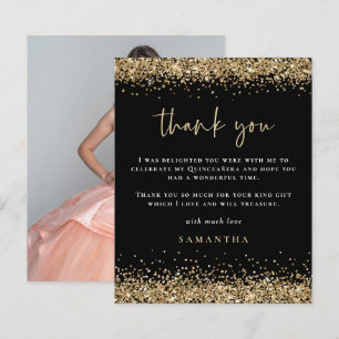 Orçamento Dourado Brilho Foto Quinceañera Agradeci