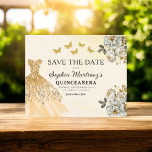 Orçamento Dourado Salvar Data Aniversário Quincean