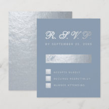 Orçamento Dusty Blue Prata Casamento Caligrafia RS