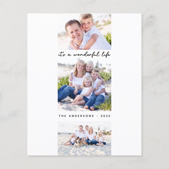 Orçamento É um Cartão de Férias da Vida Maravilhos (Frente)