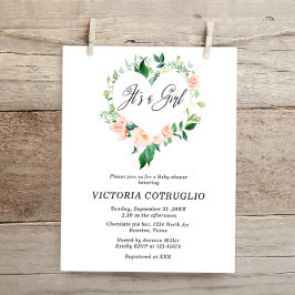 Orçamento É um Chá de fraldas de Pêssego de Menina