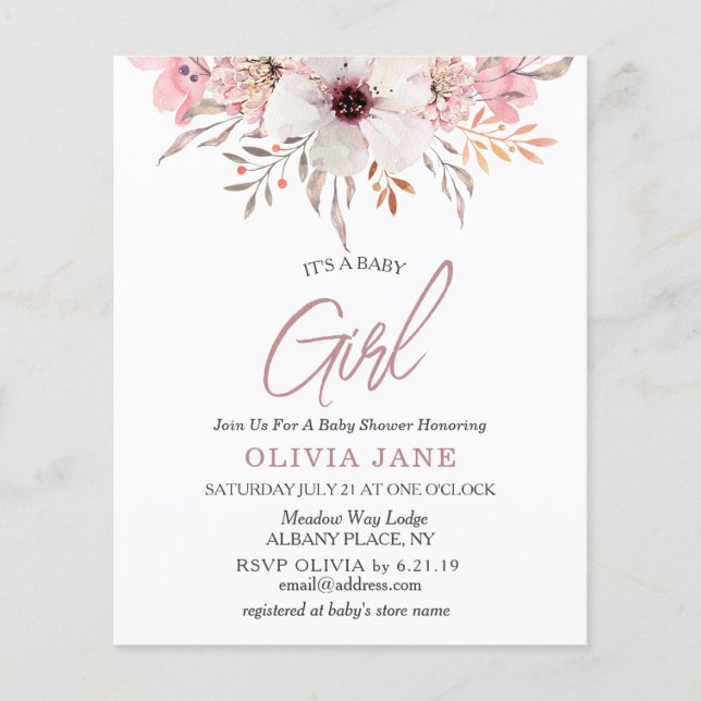 Orçamento É um convite para Chás de fraldas de men (Frente)