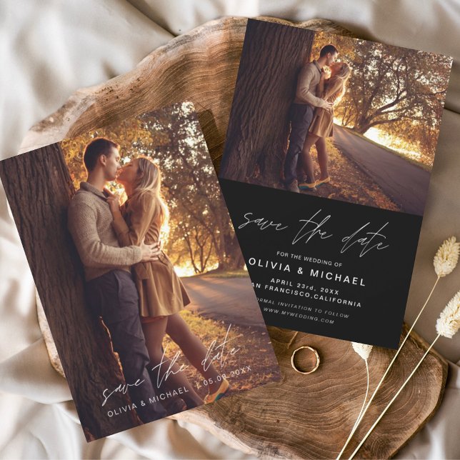 Orçamento Economize a Data Preto e Branco Foto de  (Criador carregado)