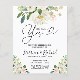 Orçamento Ela Disse Sim Convite Festa de noivado