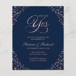 Orçamento Ela Disse Sim Convite Festa de noivado