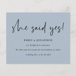 Orçamento Ela Disse Sim Noivado Azul Anúncio