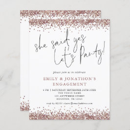 Orçamento Ela Disse Sim Rosa Noivado De Glitter Do