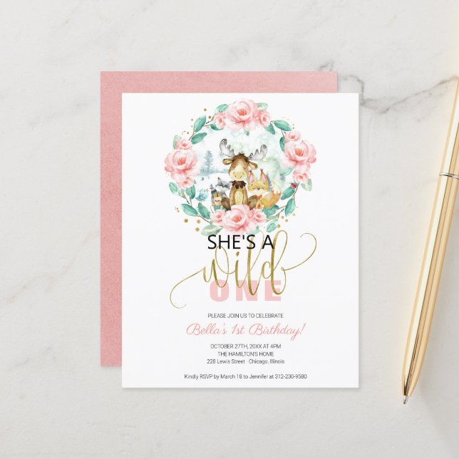 Orçamento Ela é um convite para um primeiro aniver (Frente/Verso In Situ)