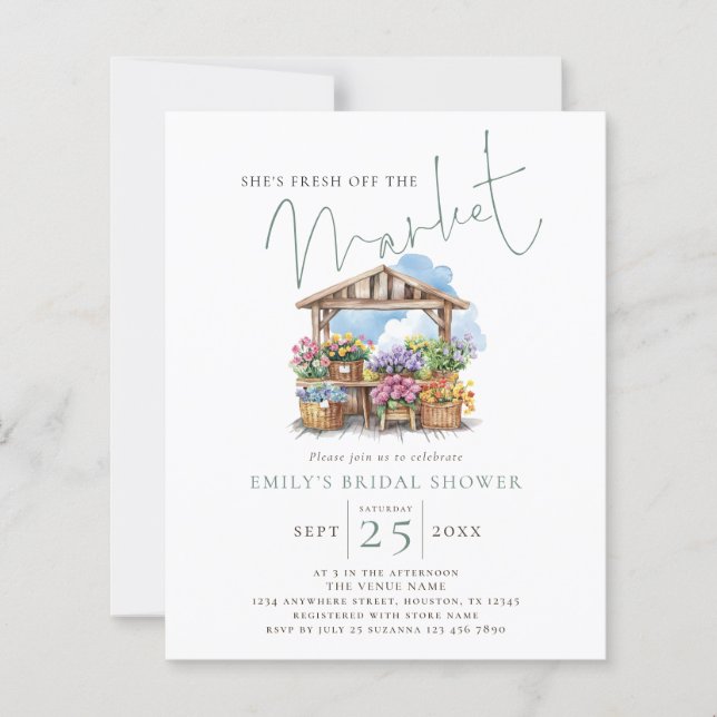 Orçamento Ela está nova no Chá de panela de mercad (Frente)