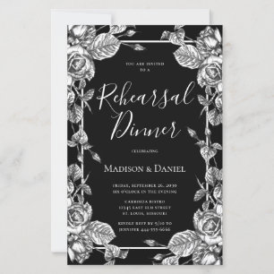Orçamento Elegante Jantar de Ensaios Floral Preto