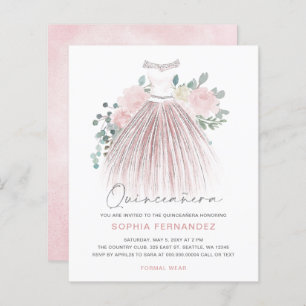 Orçamento Escamotear ouro, Colete Quinceañera Conv