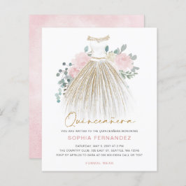 Orçamento Escamotear ouro, Colete Quinceañera Conv