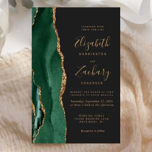 Orçamento Esmeralda Verde Dourado Ágata Escuro Cas