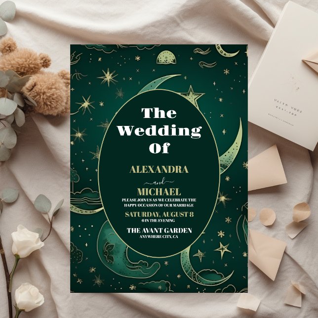 Orçamento Esmeralda Verde Dourado Casamento Celest (Criador carregado)