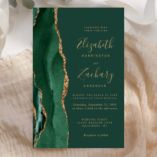Orçamento Esmeralda Verde Ouro Ágata Casamento