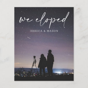 Orçamento Estamos Elopando Folheto de Convite Manu