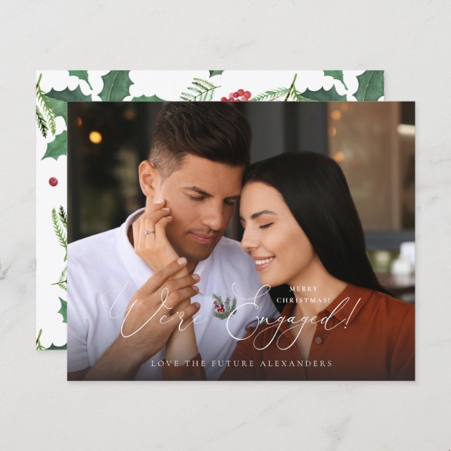 Orçamento Estamos na Foto E Holly Berry Holiday H (Frente/Verso)