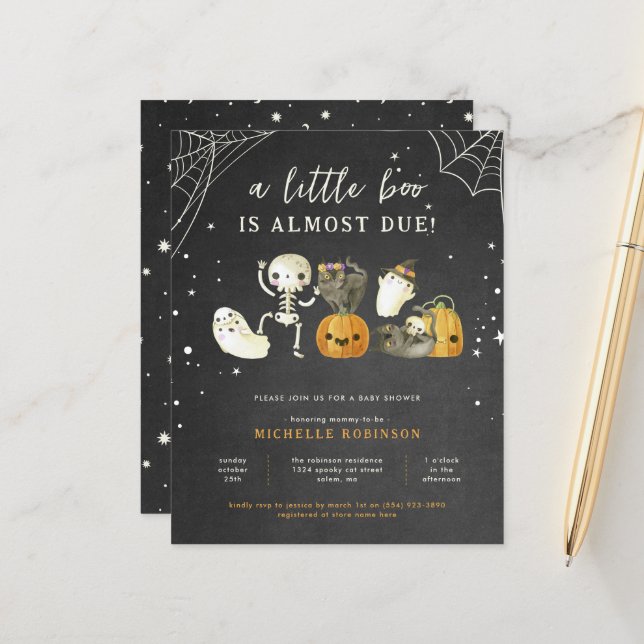 Orçamento Estranho Um Pequeno Chá de fraldas De Ha (Frente/Verso In Situ)