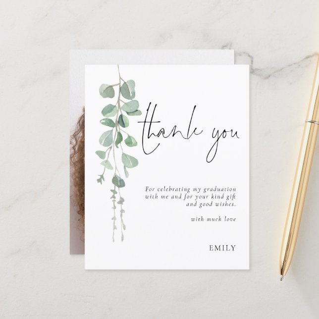 Orçamento Eucalipto Foto Graduação Agradecimento (Frente/Verso In Situ)