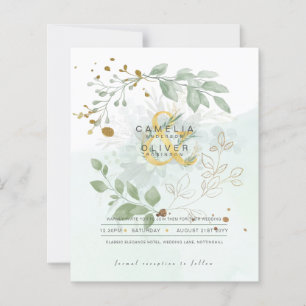 ORÇAMENTO Eucalipto Verde Dourado Casamento QR COD