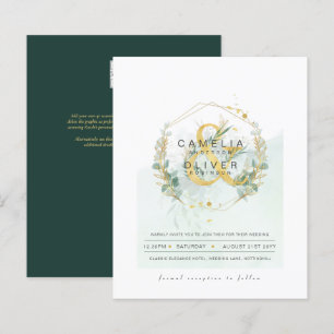 ORÇAMENTO Eucalipto Verde Dourado Casamento QR COD