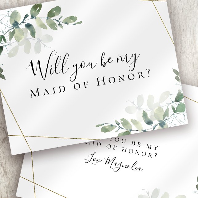 ORÇAMENTO Eucalipto Você será Minha Dama de Honra? (Criador carregado)