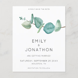 Orçamento Eucalyptus Branch Blue Salvar A Data