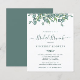 Orçamento Eucalyptus Greenery Bridal Brunch Convit