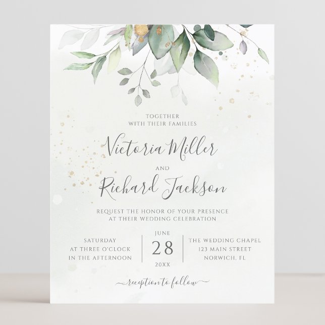 Orçamento Eucalyptus Greenery deixa casamento lega (Criador carregado)