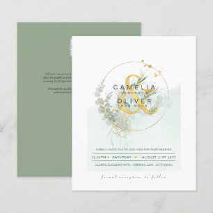 ORÇAMENTO Eucalyptus Greenery Dourado Casamento CÓ
